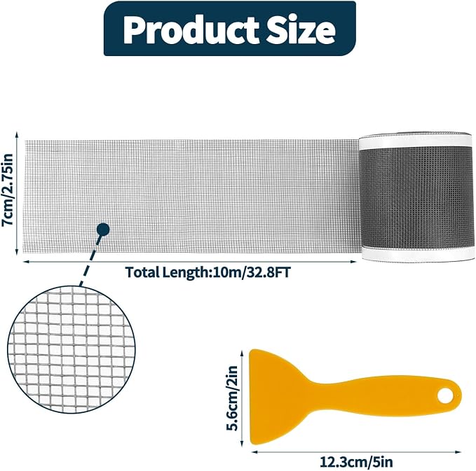 2.75 Inch x 33 FT Disposable Shower Drain Screen Self-Adhesive Stickers - Image 2