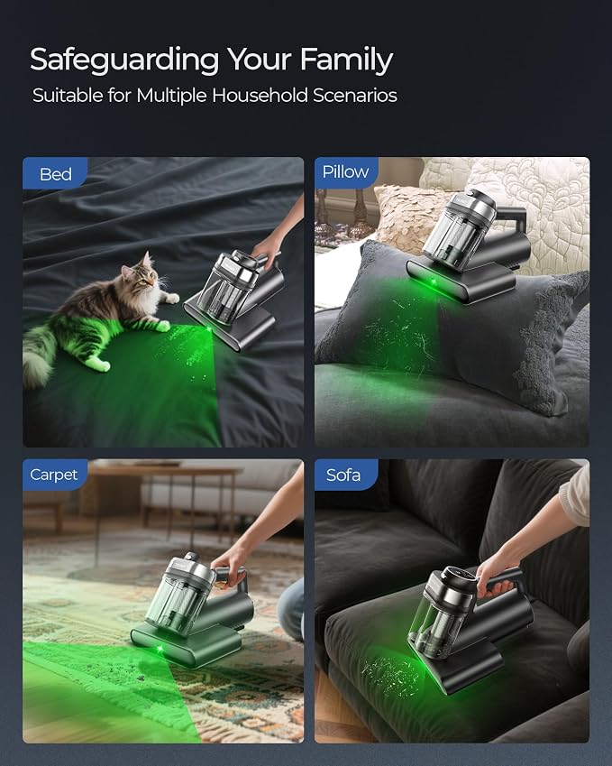 Powerful Mattress Bed Vacuum Cleaner, 2-Speed Mattress Vacuum - Image 9