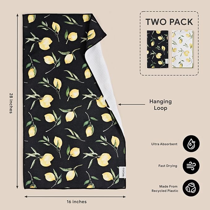 RECYCO Waffle Kitchen Towel Set of 2 - Image 6