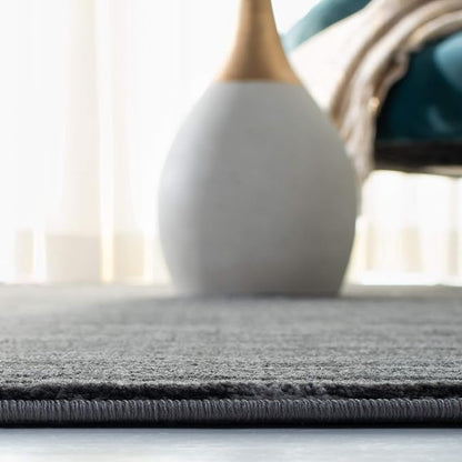 SAFAVIEH Vision Collection Area Rug - 3' Square, Grey, Modern Ombre Design, Non-Shedding & Easy to Clean, Ideal for Foyer, Entryway, Bedroom, Accent Space (VSN606D)