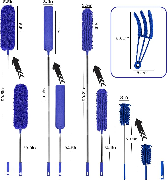 Microfiber Duster, Reusable Bendable Dusters, Washable Lightweight Dusters - Image 2