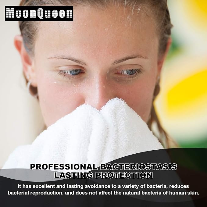MOONQUEEN Microfiber Facial Cloths Fast Drying Washcloth 24 Pack - Image 6