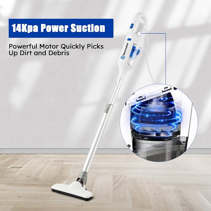 Vacmaster Corded Stick Vacuum Cleaner 2 in 1 Ultra-Lightweight 14Kpa Power - Image 3