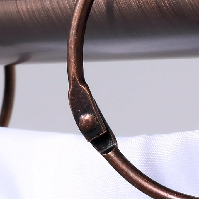 SlipX Solutions Simple Slide Shower Curtain Rings Provide Effortless Gliding on - Image 4