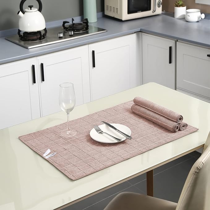 Microfiber Kitchen Towels and Dishcloths Set, 26 X 18 Inch and 12 X 12 Inch - Image 5