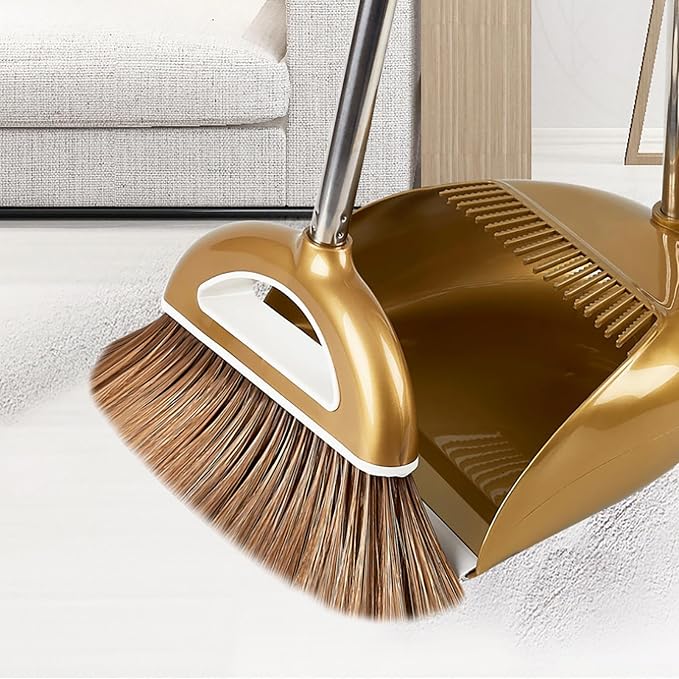 Broom and Dustpan Set, Broom and Dustpan Combo Set, Long Handle Broom - Image 5