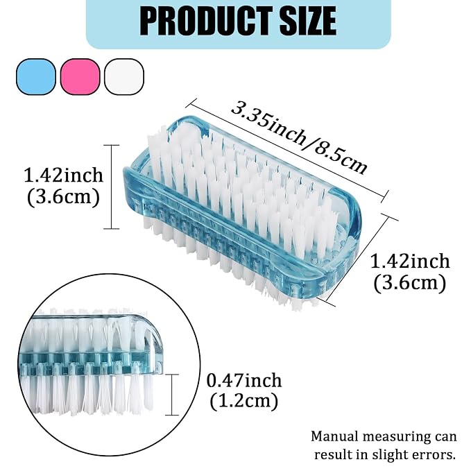 9 Pack Dual-Sided Nail Brush Set, Hand Fingernail Scrub Brushes - Image 2