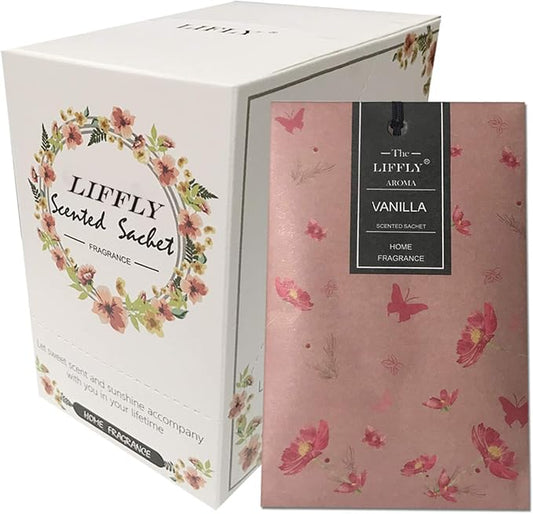 14 Packs Vanilla Scented Sachets by LIFFLY