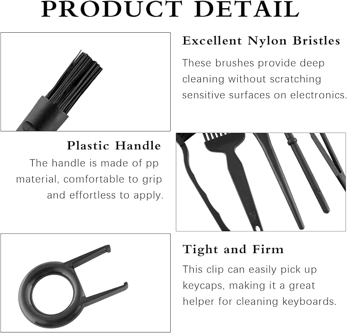 8 PCS Keyboard Cleaning Brushes Kit, Small Portable Anti Static Electronic Dust - Image 3