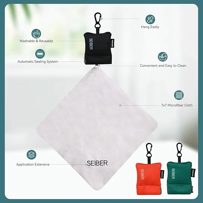 SEIBER Eyeglass Cleaning Microfiber Cloth - - Image 7