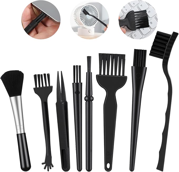 8 Pcs Mini Keyboard Cleaning Brushes Kit, Anti Static Electronic Dust Cleaning - Image 3