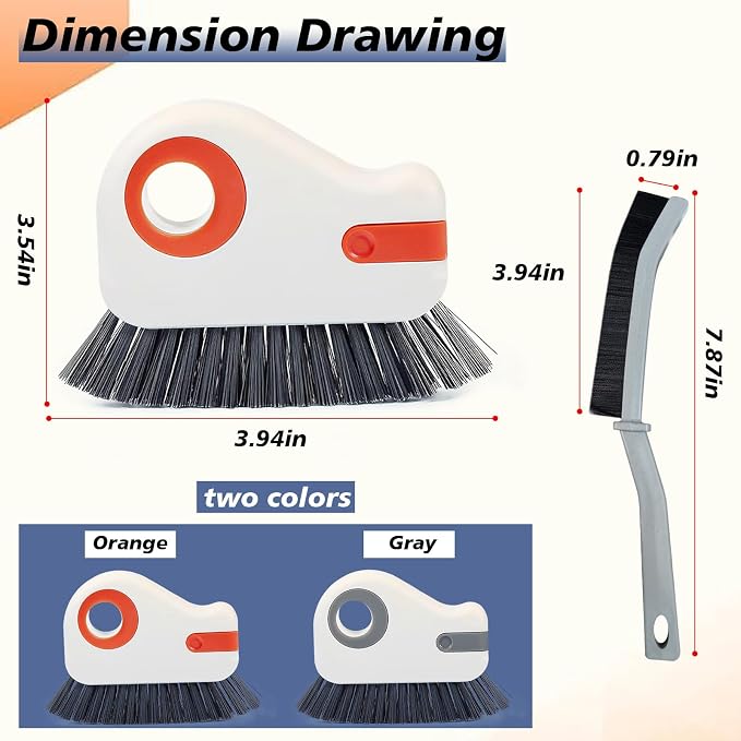 2 in 1 Groove Cleaning Brush, Track Cleaning Tools Suitable - Image 2