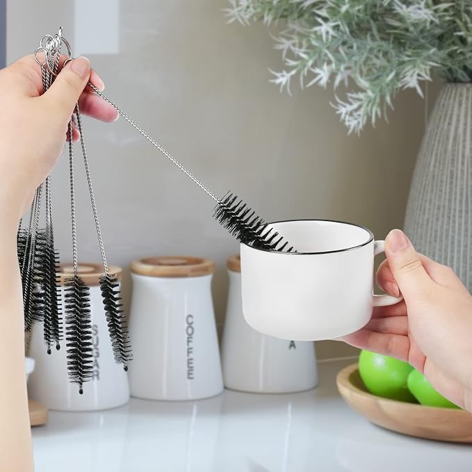 LOVEINUSA Straw Cleaner Brush, 10 Pieces 8.2 Inch Bottle Brush, Nylon Tube - Image 8
