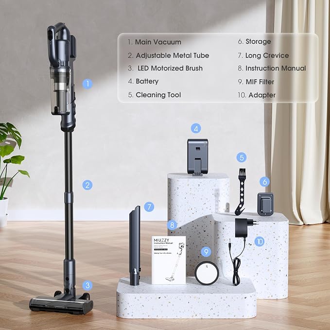 35, 000pa Cordless Vacuum Cleaner, Max 50 Minutes, Lightweight Cordless Cleaners - Image 7