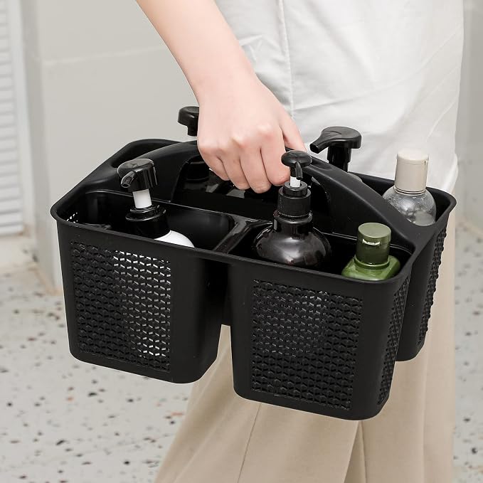UUJOLY Plastic Portable Shower Caddy Basket Bucket, Cleaning Shower Basket - Image 3