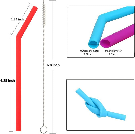 Reusable Silicone Straws for Toddlers & Kids - Image 2