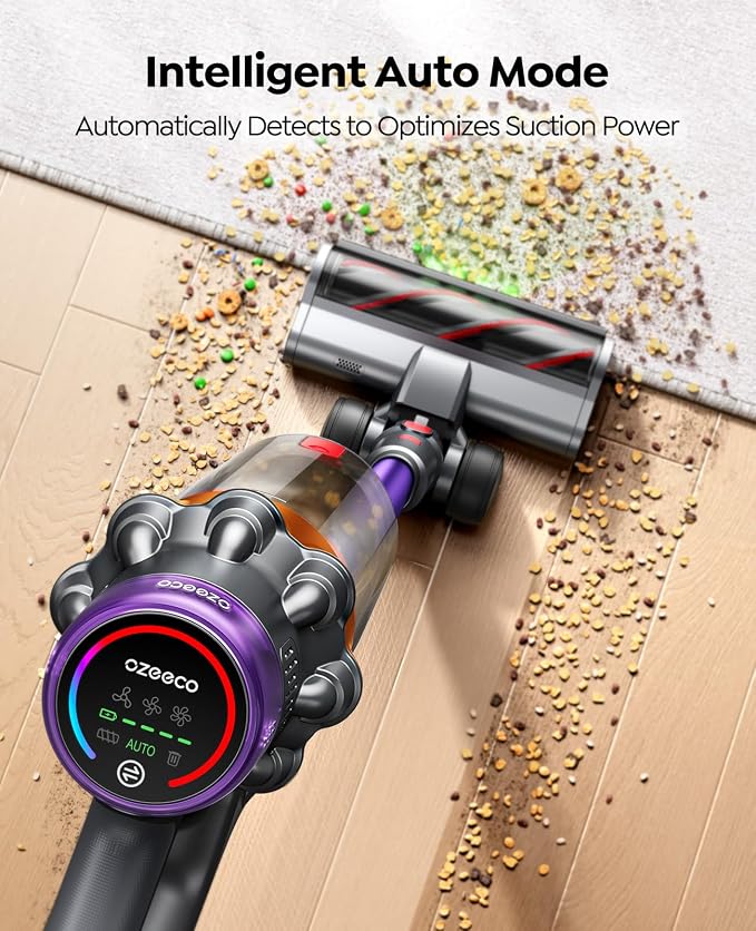 Cordless Vacuum Cleaner, 600W/50KPA/65Mins Vacuum Cleaners - Image 6