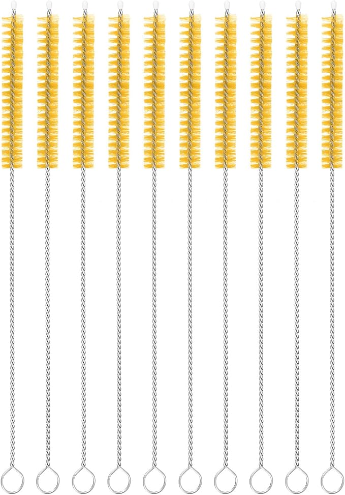 uxcell 10Pcs Drinking Straw Cleaning Brushes, Sippy Cup, Bottle and Tube by uxcell