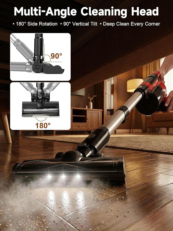 60KPa Cordless Vacuum Cleaner for Home, 700W Pet Vacuum, 70-Min Runtime - Image 7