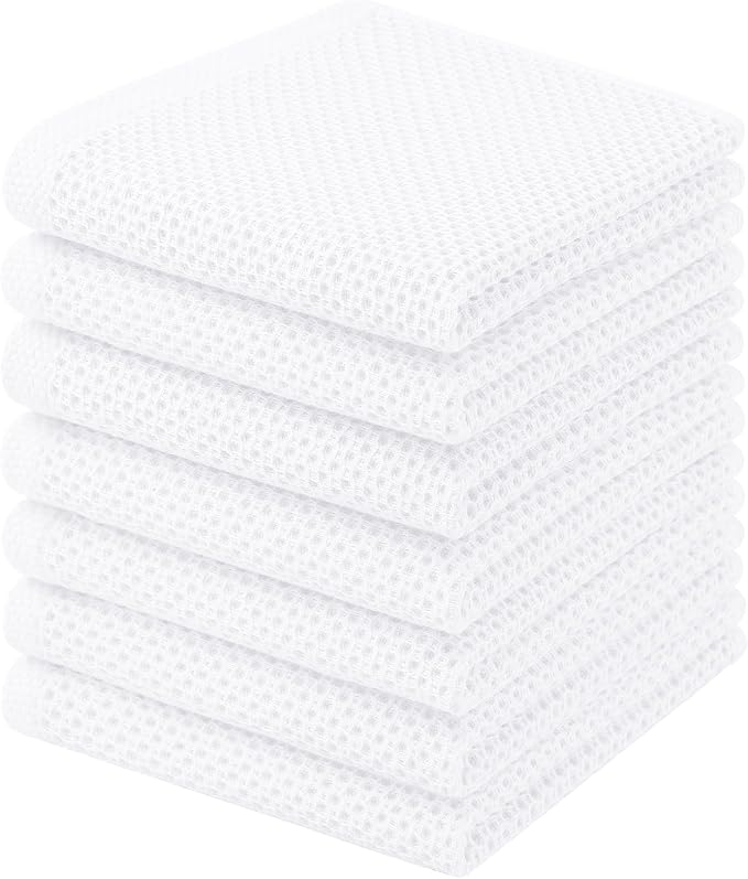 Homaxy 100% Cotton Waffle Weave Kitchen Dish Cloths, Quick Drying Dish Rags by Homaxy