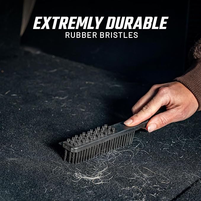 Slick Products Heavy-Duty Rubber Interior Hair Removal Brush – Automotive - Image 3