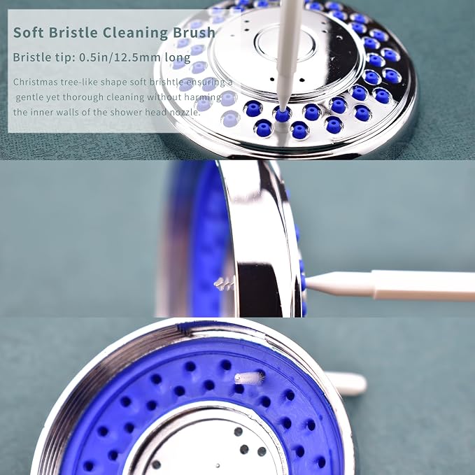Shower Head Cleaning Brushes, Anti Clogging Cleaner Brush Shower Nozzle Clog - Image 6