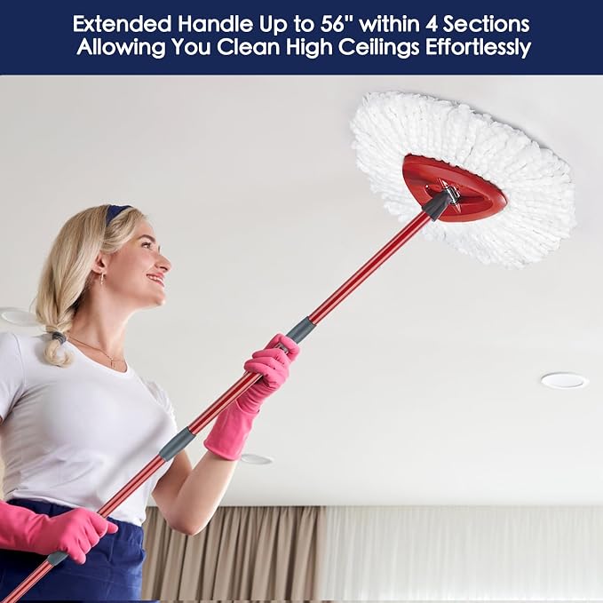 Spin Mop Handle Replacement Compatible - Image 8