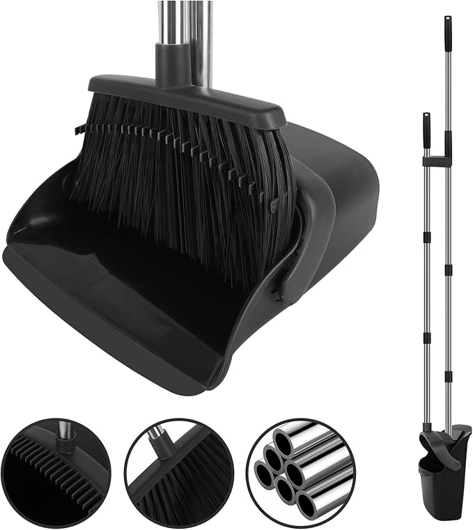 Broom and Dustpan Set, Large Household Broom by UDUK