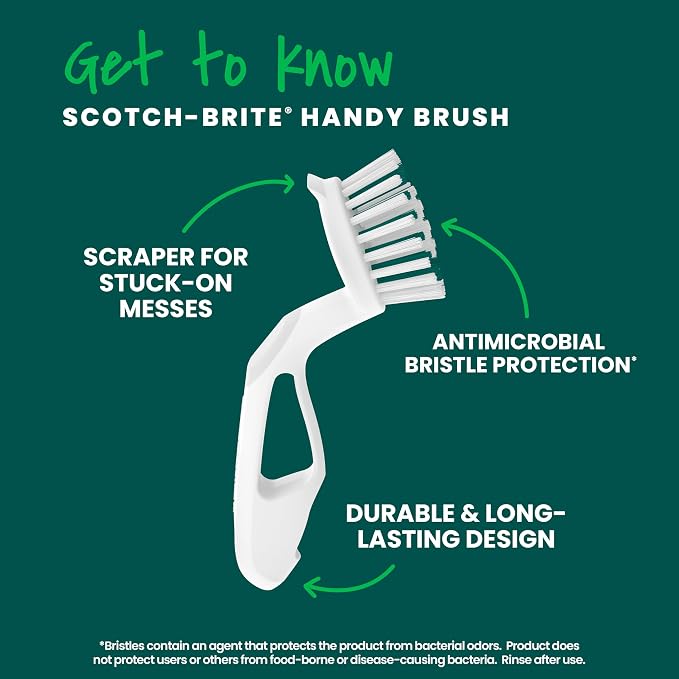 Scotch-Brite Little Handy Scrubber Brush, 6 Dish Brushes, Dish Brush - Image 3