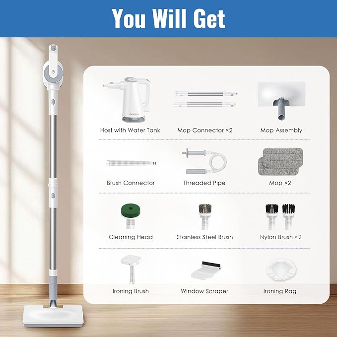 FEPPO Steam Mop & Handheld Steam Cleaner - Image 9