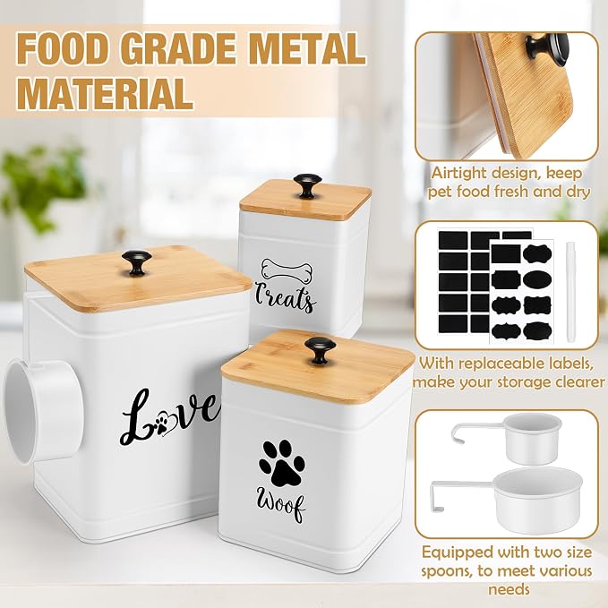 Metal Dog Treat Containers Set of 3 - Image 3