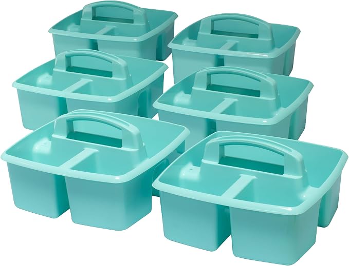Storex 3-Compartment Small Caddy – Multipurpose Classroom Organizer - Image 2