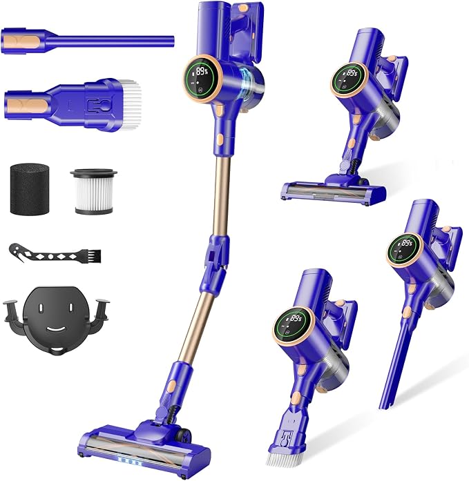 Cordless Vacuum Cleaner, 180° Bendable Wand Stick Vacuum Cleaners by MHRMHR