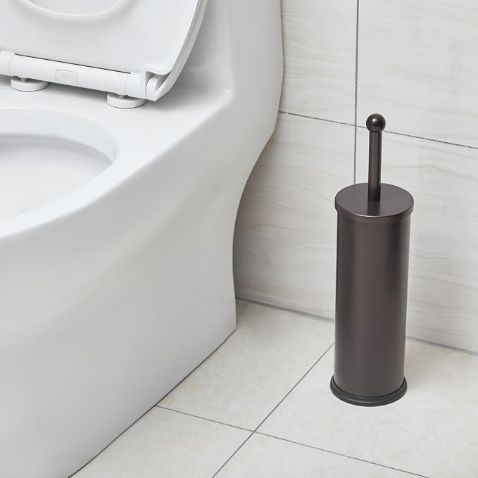 HUJI Rust Resistant Bronze Toilet Brush Holder - Image 3