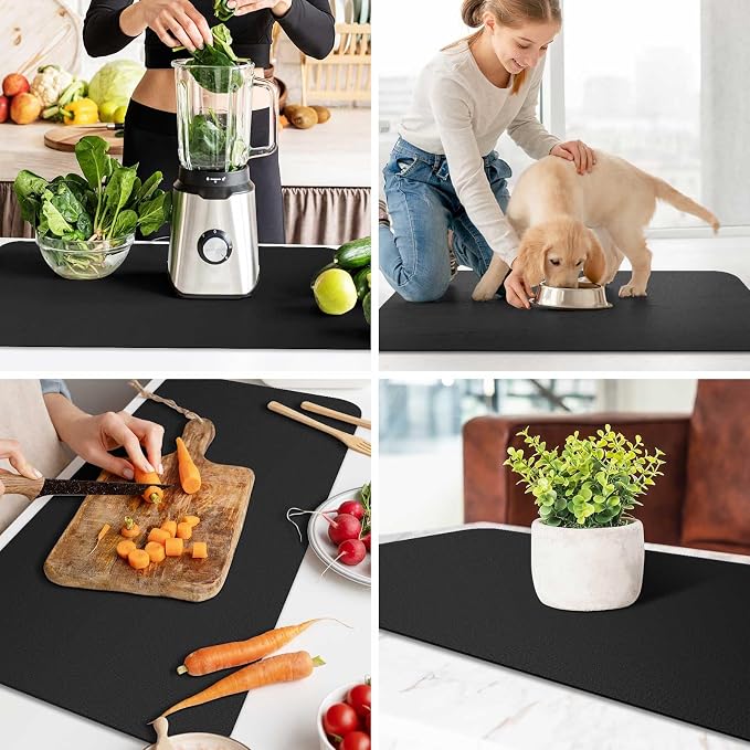 WISELIFE Dish Drying Mat Super Absorbent Drying Mat Large Dish Drying Mats - Image 6