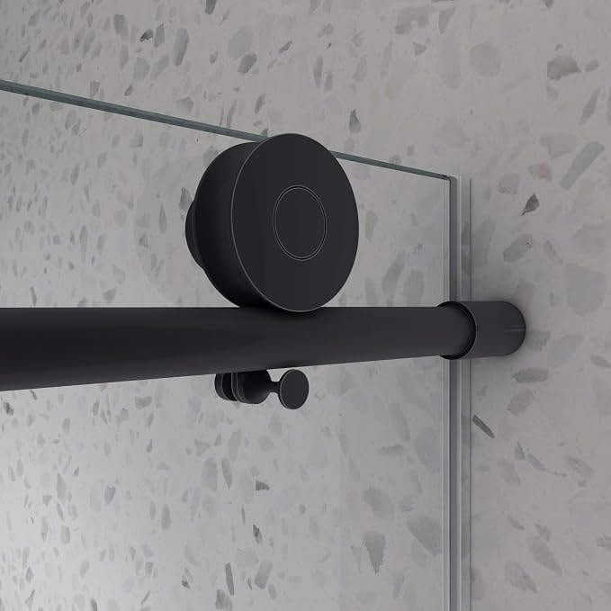 Frameless Shower Door 49"-54" W x 76" H-5/16 Tempered Glass Single Sliding - Image 2