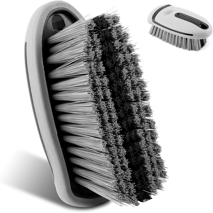 Carpet Brush, Scrub Brush Carpet Scrubber Stiff Bristle Detailing Scrub Brushes - Image 2