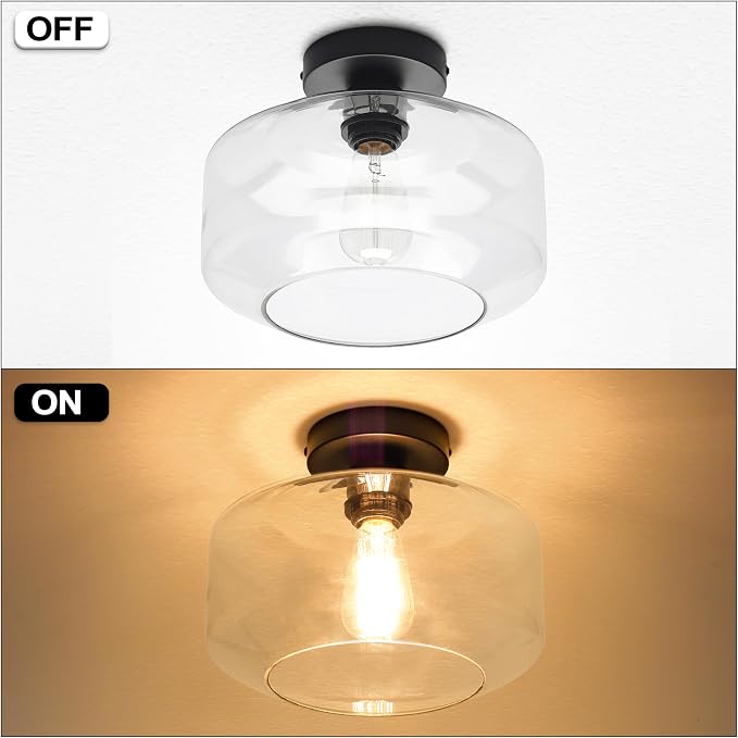 MAXvolador Industrial Semi Flush Mount Ceiling Light Large, Lighting - Image 5