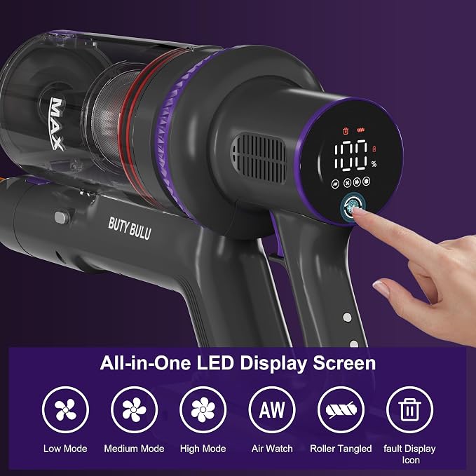 Cordless Vacuum Cleaner, Stick Handheld Rechargeable Lightweight 4-in-1 Vacuum - Image 2