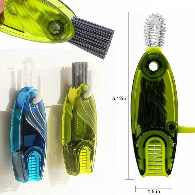 4 in 1 Cup Lid Cleaning Brush Set Multifunctional Bottle Brush Cleaner Tiny - Image 5