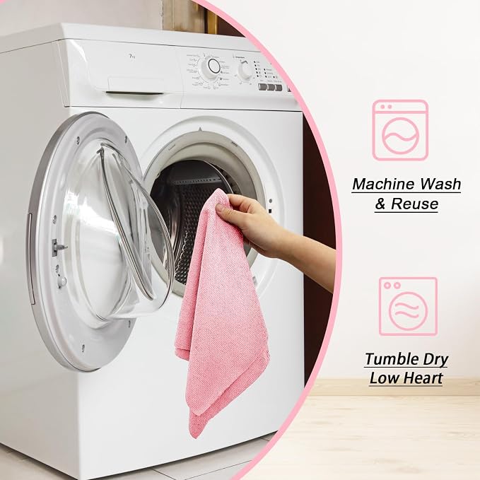 Microfiber Cleaning Cloth Roll, 75 Pack Reusable Tear Away Microfiber Towels - Image 7