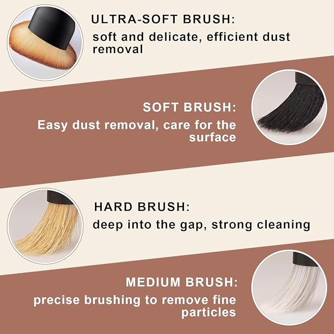 8PCS Car Detailing Brush Set，Soft Car Cleaning Brush，for Cleaning interiors Car - Image 5
