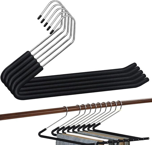 Spring Fever Open Ended Non Slip Sponge Padded Pants Hangers by SpringFever