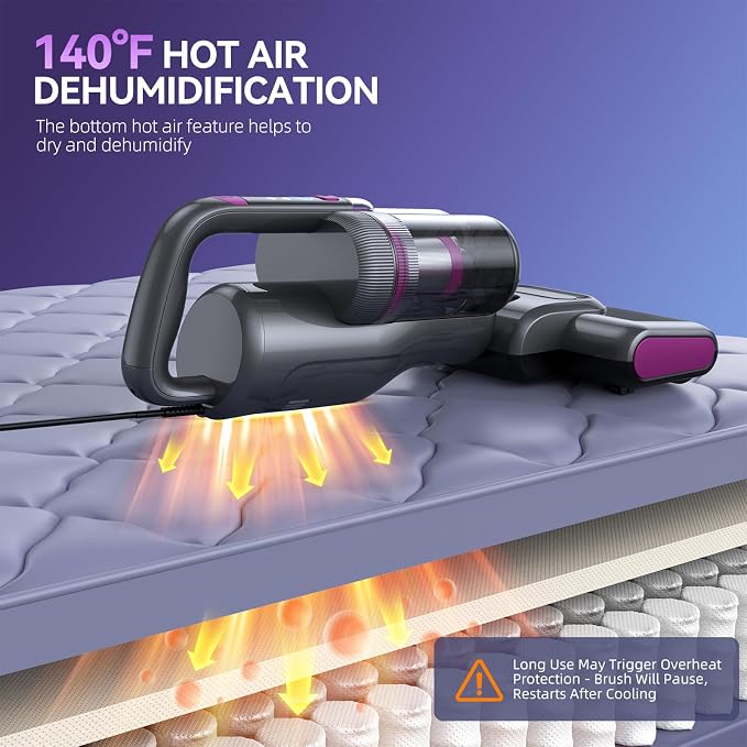 Mattress Vacuum Cleaner, 20Kpa Suction Bed Vacuum Cleaner - Image 4