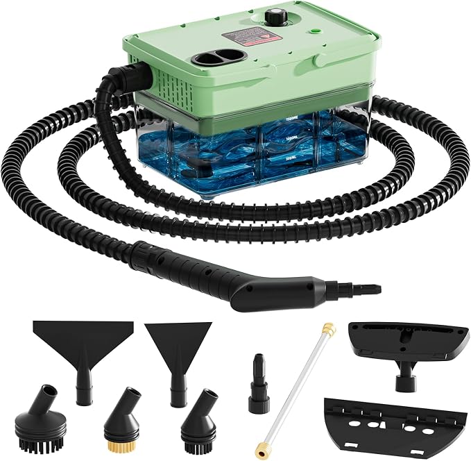 Handheld Steam Cleaner 2500W, 10s Fast Heat-Up & 50.73OZ Large Tank, by Unknown
