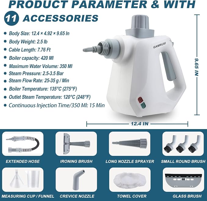 Handheld Pressurized Steam Cleaner - Image 6