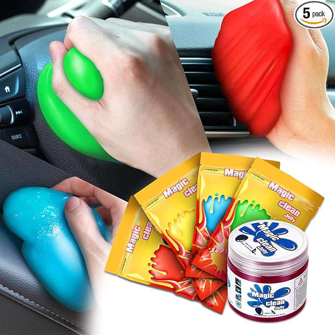 DNA Motoring 5 Pack Car Cleaning Gels Auto Detailing Tools Cleaning Putty Car by DNAMOTORING-Tools