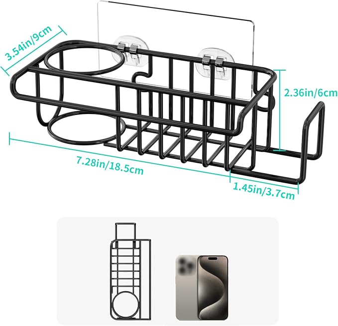 HapiRm 4 in 1 Kitchen Organizers and Storage, SUS304 Stainless Steel Brush - Image 4