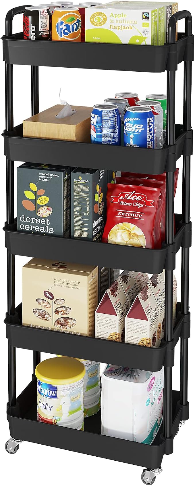 Laiensia Storage Cart, Mobile Shelving Unit Cart by Laiensia