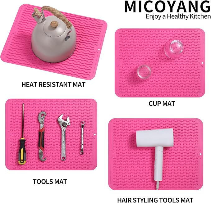 Silicone Dish Drying Mat for Multiple Usage, Easy clean, Eco-friendly, - Image 4